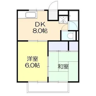 朝日コーポ【2階】の間取り