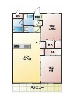 ナチューレ鴻巣【3階】の間取り