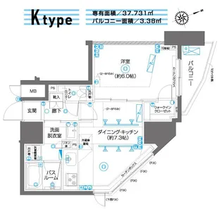 ZOOM駒込【9階】の間取り