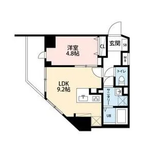 1LDKの間取り画像