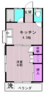 コーポ峰【2階】の間取り