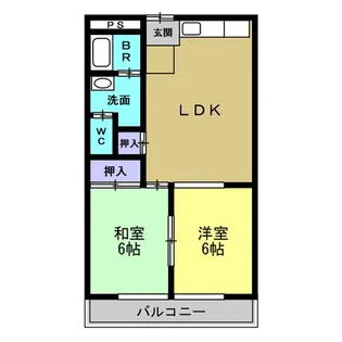 コスモタウン【3階】の間取り