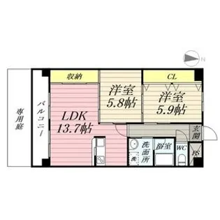本郷マンション【1階】の間取り
