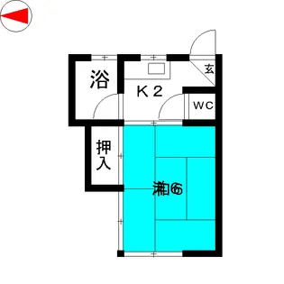 ひまわり荘【2階】の間取り