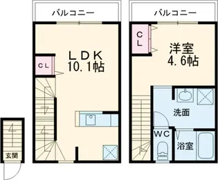 プライムガーデン東武練馬【2階】の間取り