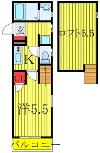 Fontana North【2階】の間取り