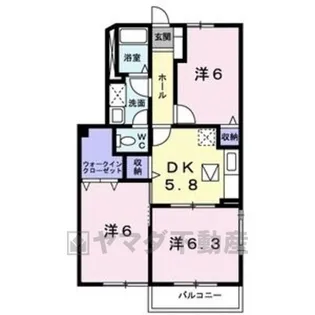東ハイツ3【1階】の間取り