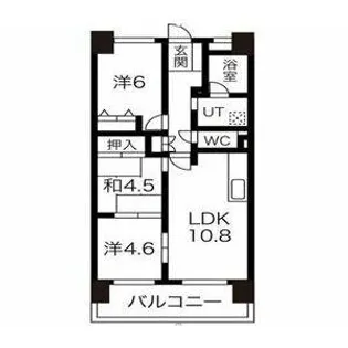 元今泉レジデンス【5階】の間取り