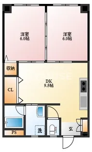 松城ビル【3階】の間取り
