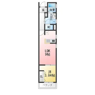 リーブルファイン本城町【3階】の間取り