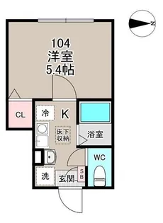 東京都大田区西蒲田1【アパート】の間取り