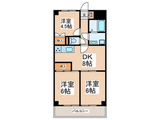 メゾンブランシェ【2階】の間取り