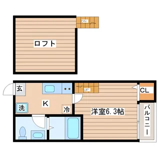 フォレスト長町【1階】の間取り