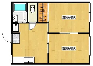 コスモハイツ城山 B棟【1階】の間取り