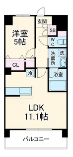 ベル・メゾン【5階】の間取り