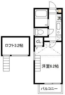 1Kの間取り画像