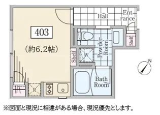 1Rの間取り画像