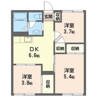 南ハイツ【1階】の間取り