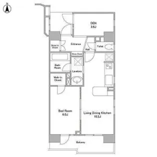 HF学芸大学レジデンス【3階】の間取り