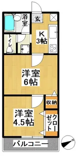 メゾン・ド・うらら【2階】の間取り