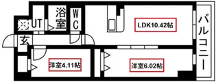 アーバンパーク新大阪【3階】の間取り