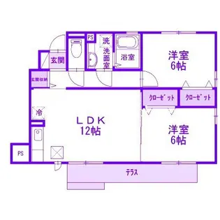 グランドゥール【1階】の間取り