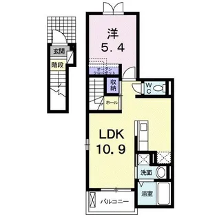エレガントヒル参番館【2階】の間取り