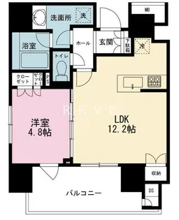 サンウッドフラッツ神田神保町【12階】の間取り