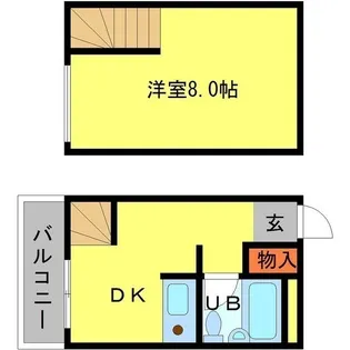 SCENE UNO(シェーネ ウーノ)【2階】の間取り