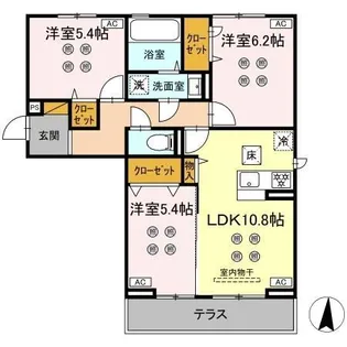 サリサ.k【1階】の間取り