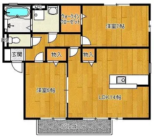 メゾングレース D【1階】の間取り