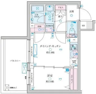 GENOVIA京成立石V【2階】の間取り
