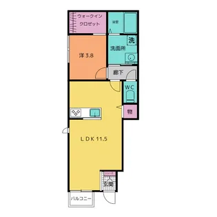 UrbanoIII【1階】の間取り