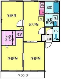 レトア田島【1階】の間取り