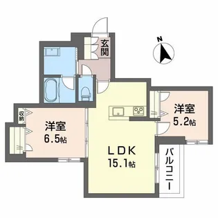ShaMaison神通町【3階】の間取り