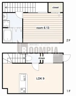 岐阜県各務原市那加太平町1【一戸建】の間取り