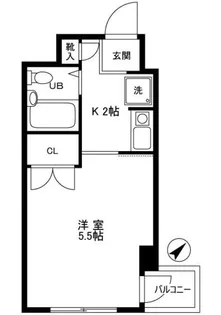 エステート藤沢【2階】の間取り