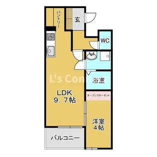 ラフィーノ八乙女【1階】の間取り