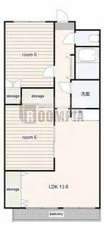 ハイツひまわり【1階】の間取り