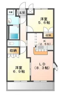 コンフォースMIYA【1階】の間取り