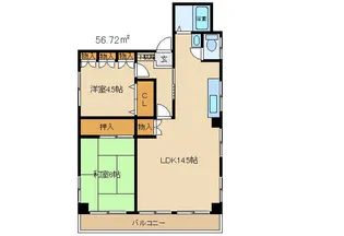 ソーヨービル【2階】の間取り