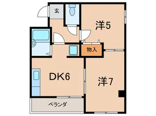 ホ-リ-魚崎【3階】の間取り