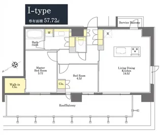 Prime Maison浅草橋 【プライムメゾン浅草橋】【13階】の間取り