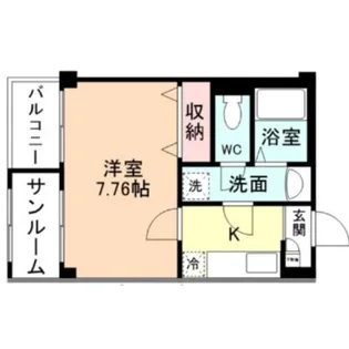 プリズム婦中I【2階】の間取り