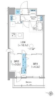 東京都大田区仲池上1【マンション】の間取り