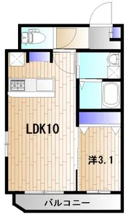 MTH玉川学園【3階】の間取り