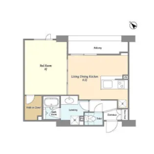 東京都新宿区新小川町【マンション】の間取り