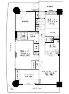 ザ・ウインベルグラン町田【20階】の間取り
