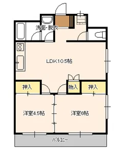グリーンヒルズ新津【1階】の間取り