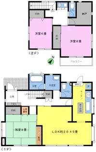 東京都町田市中町3【一戸建】の間取り